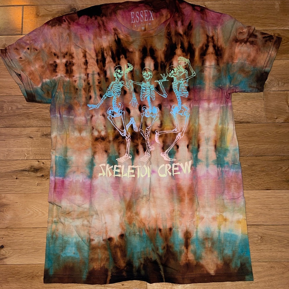Bleach Tie Dyed Graphic T-Shirt